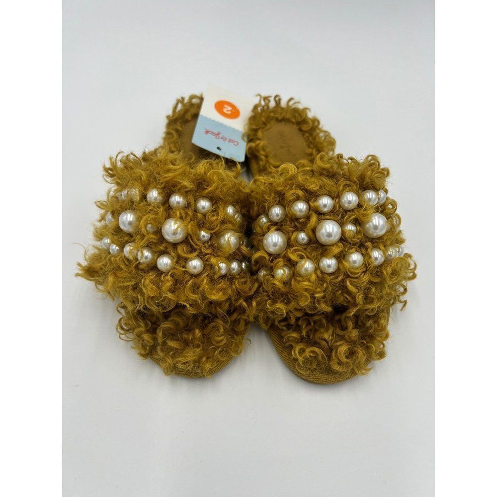 Brand New Cat & Jack‎ Gold/ Adeline Sandals For Girls Size 2